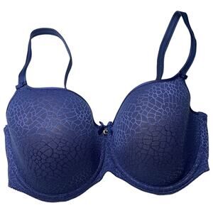 Chantelle C Magnifique Sweetheart T-Shirt Bra Underwire Blue 32DDD